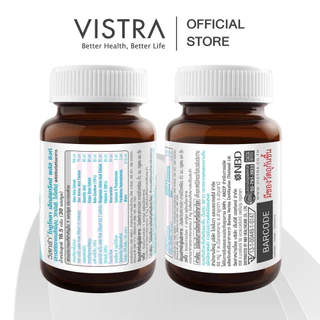 VISTRA GOTU KOLA EXTRACT PLUS ZINC 30 CAPS 16.5 กรัม - วิสทร้า โกตู โคลา เอ็กแทรค พลัส ซิงก์ (สารสกัดจากใบบัวบก)