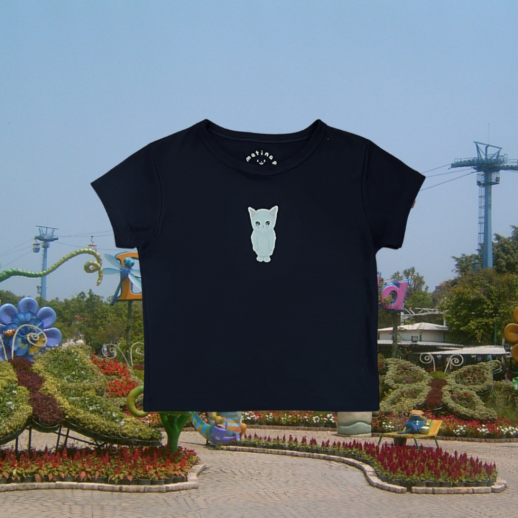 Matina P เสื้อครอป Kitty Baby Tee