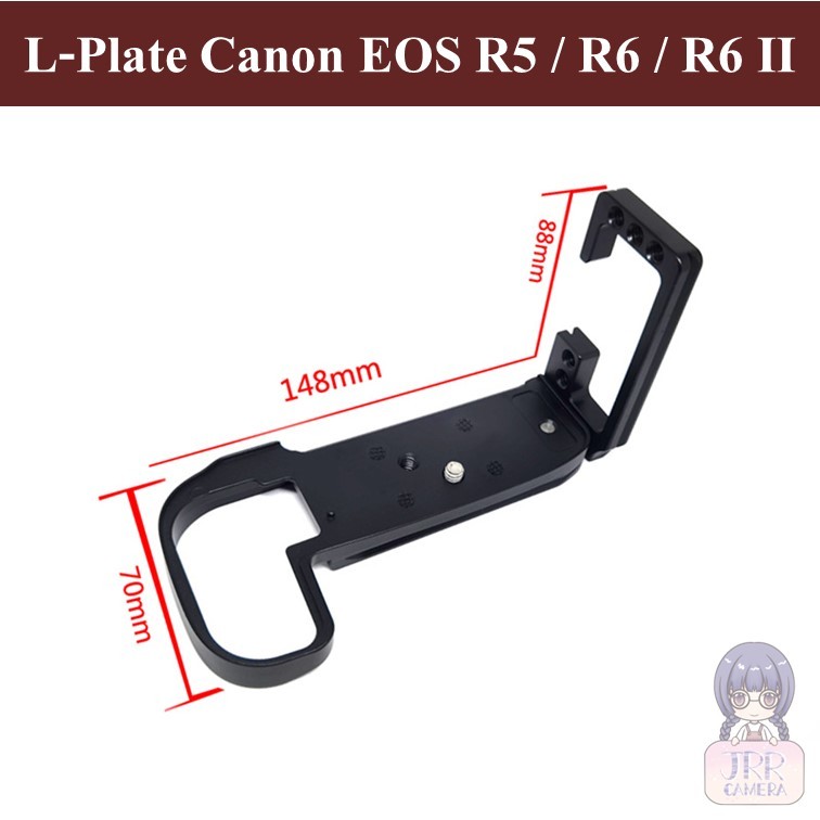 L-PLATE สำหรับ Canon EOS R5 R6 R6II by JRR  ( L-Plate BRACKET for Canon EOS R5 R6 R6II / Canon EOS R5 R6 R6II L PLATE )