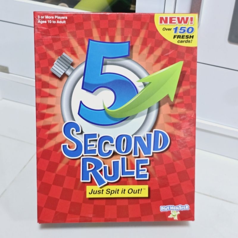 5 Second Rule Game - Simple Questions Card Game for Family Fun, Party, Kids, Travel, Game Night & Sl