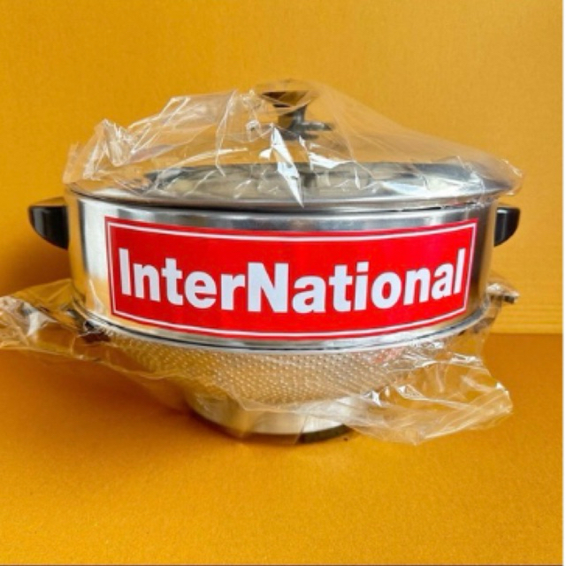 ກະທະໄຟຟ້າ International 12 ນິ້ວ ປັບເປີດ-ປິດໄດ້ ມີໜ່ວຍນຶ່ງ (ຊຶ້ງ) ຮ້ອນໄວ ຮັບປະກັນ