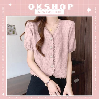 QKshop ใหม่ เสื้อเบลาส์ผู้หญิง สไตล์เรียบง่ายลุคคุณ สีสวยทุกสี ผ้าไม่หนาไม่บางมากกำลังดี ใส่สบายสุดๆ แมทช์ง่าย