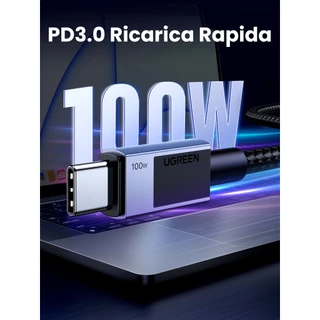 UGREEN รุ่น L512 สายชาร์จ CtoC USB2.0 Fast charge รองรับการชาร์จสูงสุด PD100W / 240W ความยาว 1 เมตร