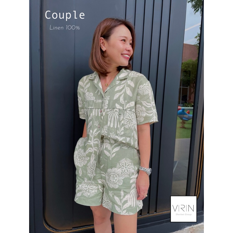 เสื้อลินิน รุ่น Couple ออกแบบตัดเย็บในไทย ราคานี้ไม่รวมกางเกงนะคะ