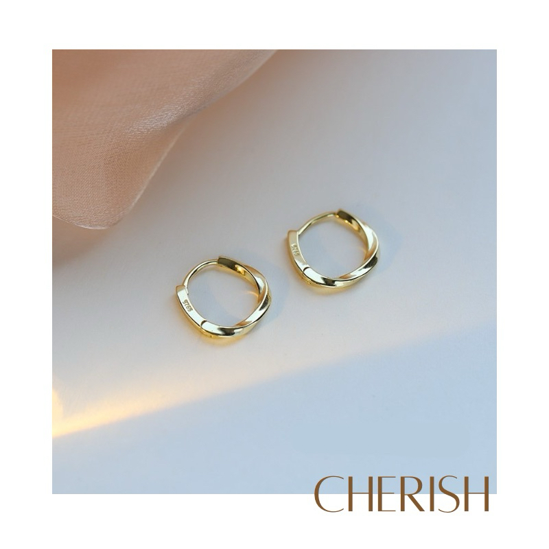 [CR72][CHERISHxMIHREH] ต่างหูห่วง งานจริงสวยมากๆ สไตล์มินิมอล