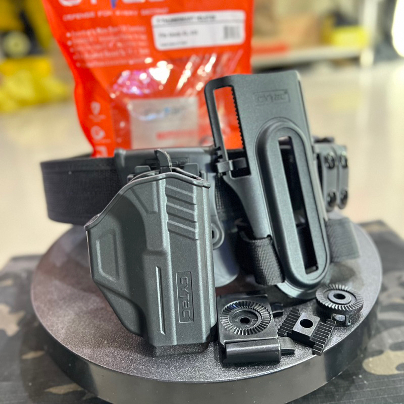 SET: ซองปลดนิ้วโป้งสำหรับ G43 / G43x พร้อมเพลทลดต่ำ Cytac (ถนัดขวาเท่านั้น)