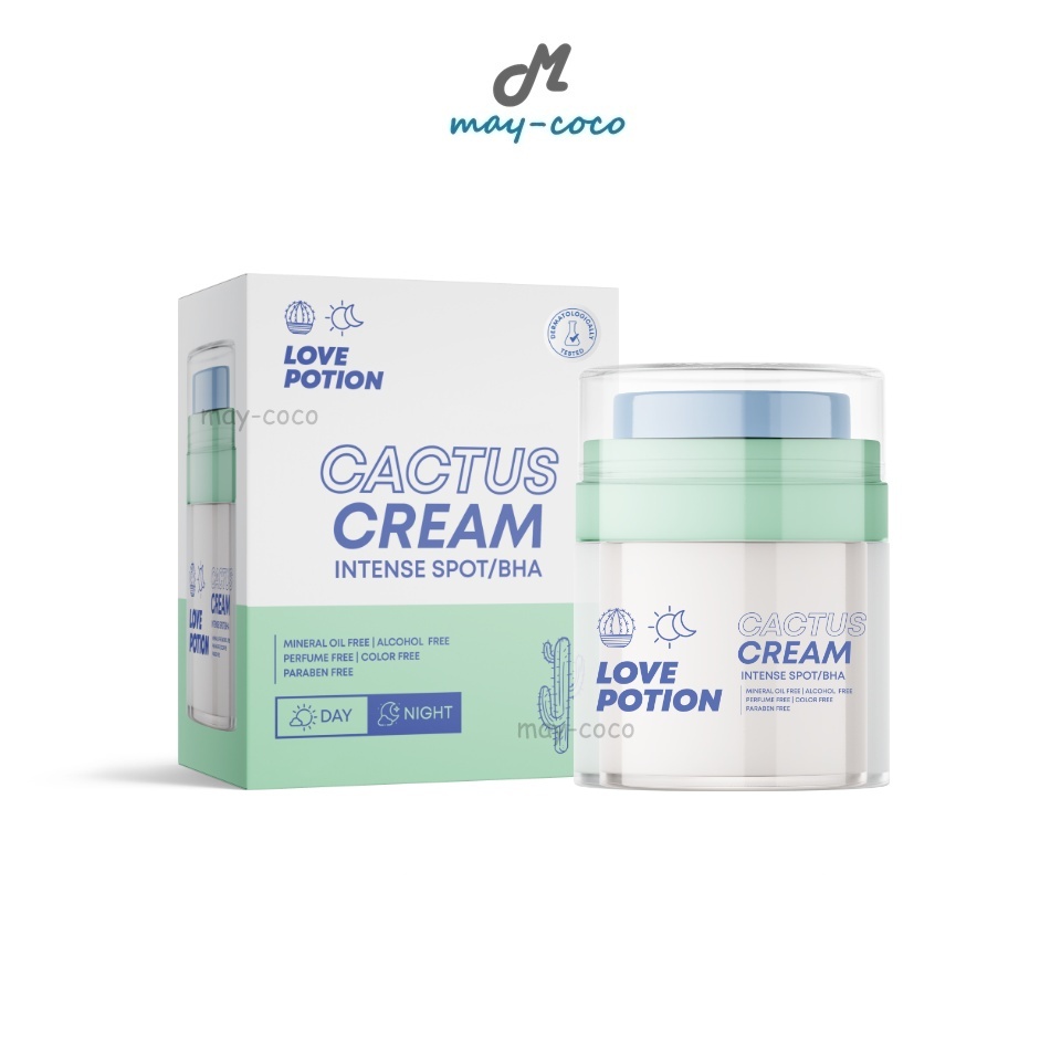 Love Potion Cactus Cream Intense Spot ลดรอย ลดสิว ผิวใส ชุ่มชื่น (ครีมแคคตัสแท้/ของแท้) 13-1-6600043863