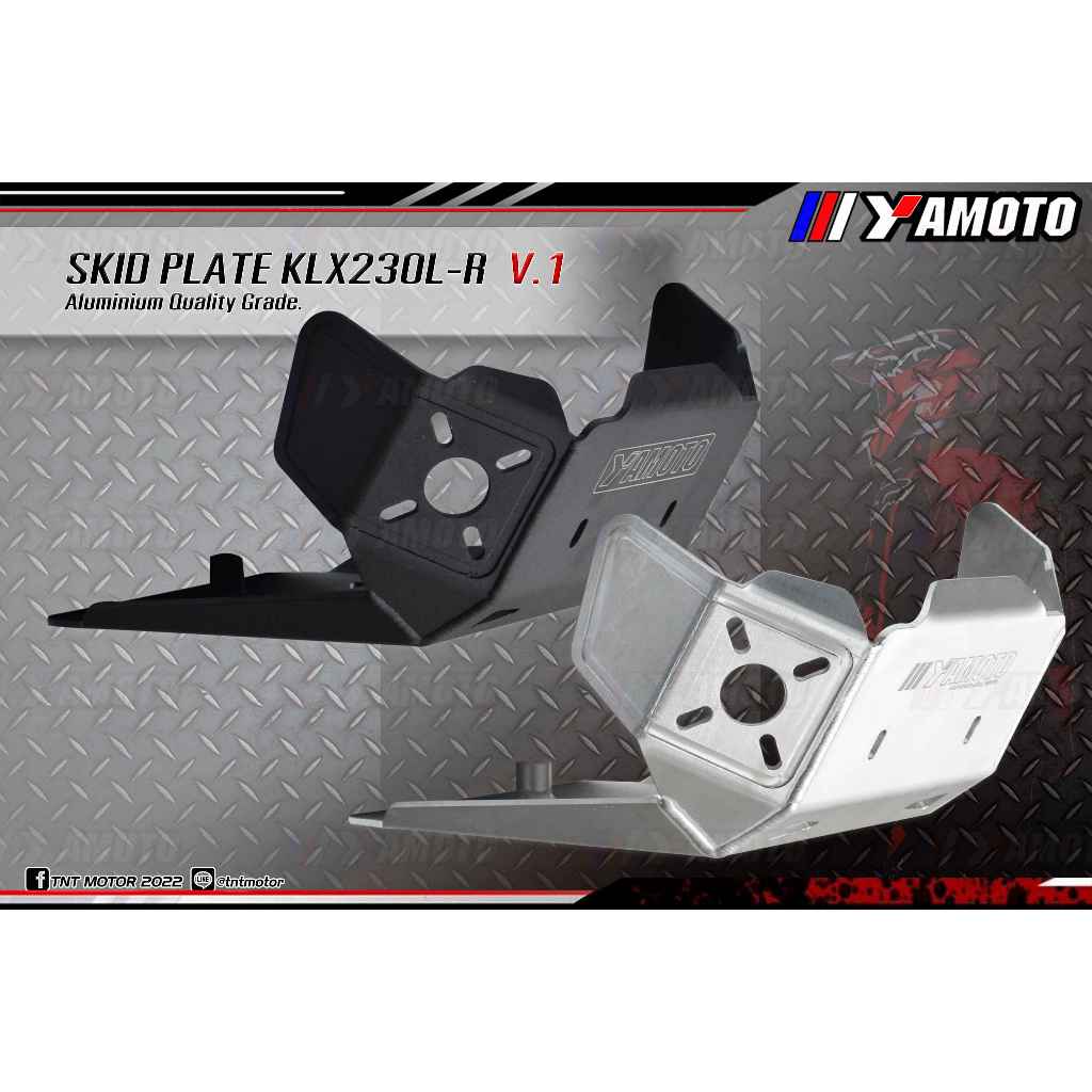 การ์ดแคร้งKLX230L/R V.1 อลูมิเนียมความหนา 4mm.(สินค้าพร้อมส่ง)