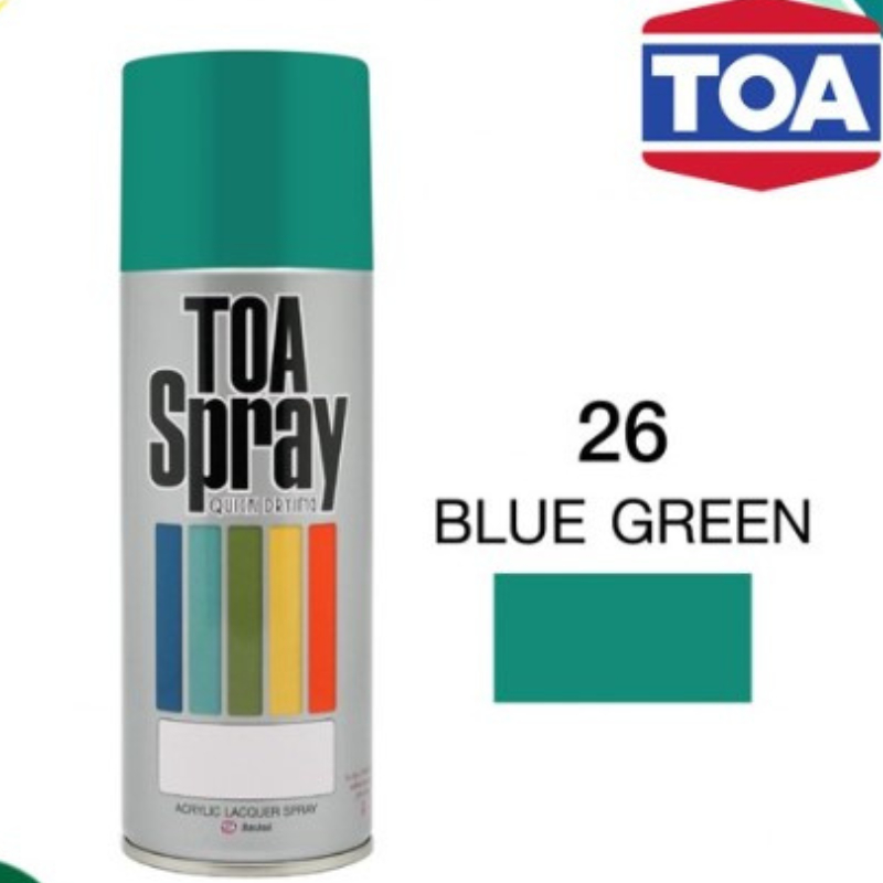 TOA สีสเปรย์#26/เขียวอมฟ้า ราคาถูก Shopee Lazada