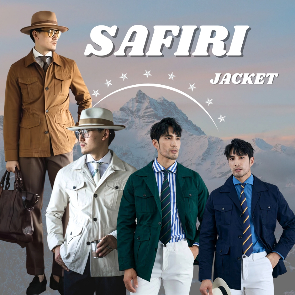 VIZ_WEAR Safari Jacket รุ่น5527 งานตัดเย็บตรงปก สินค้านำเข้าได้มาตราฐาน สินค้าส่งจากในไทย ได้รับรวดเร็ว