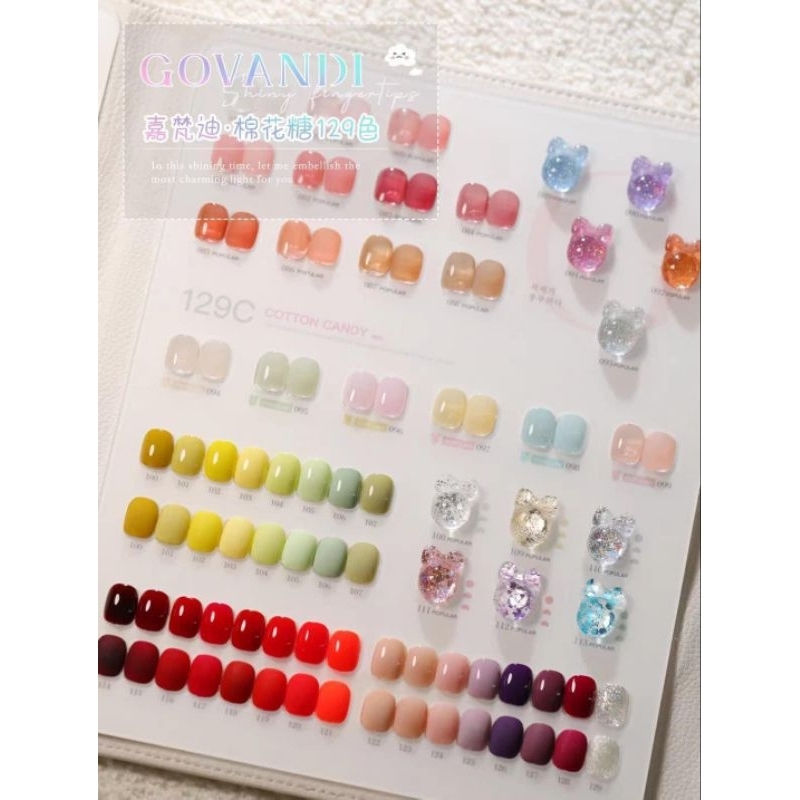 สีเจล สีเจลแยกขวด   แบรนด์ Govandi✨🤍 มีพร้อมส่งหน้าร้าน ไม่ต้องรอพรีค่ะ(สนใจยกเซ็ททักสอบถามได้ค่ะ) - รูปที่ 5