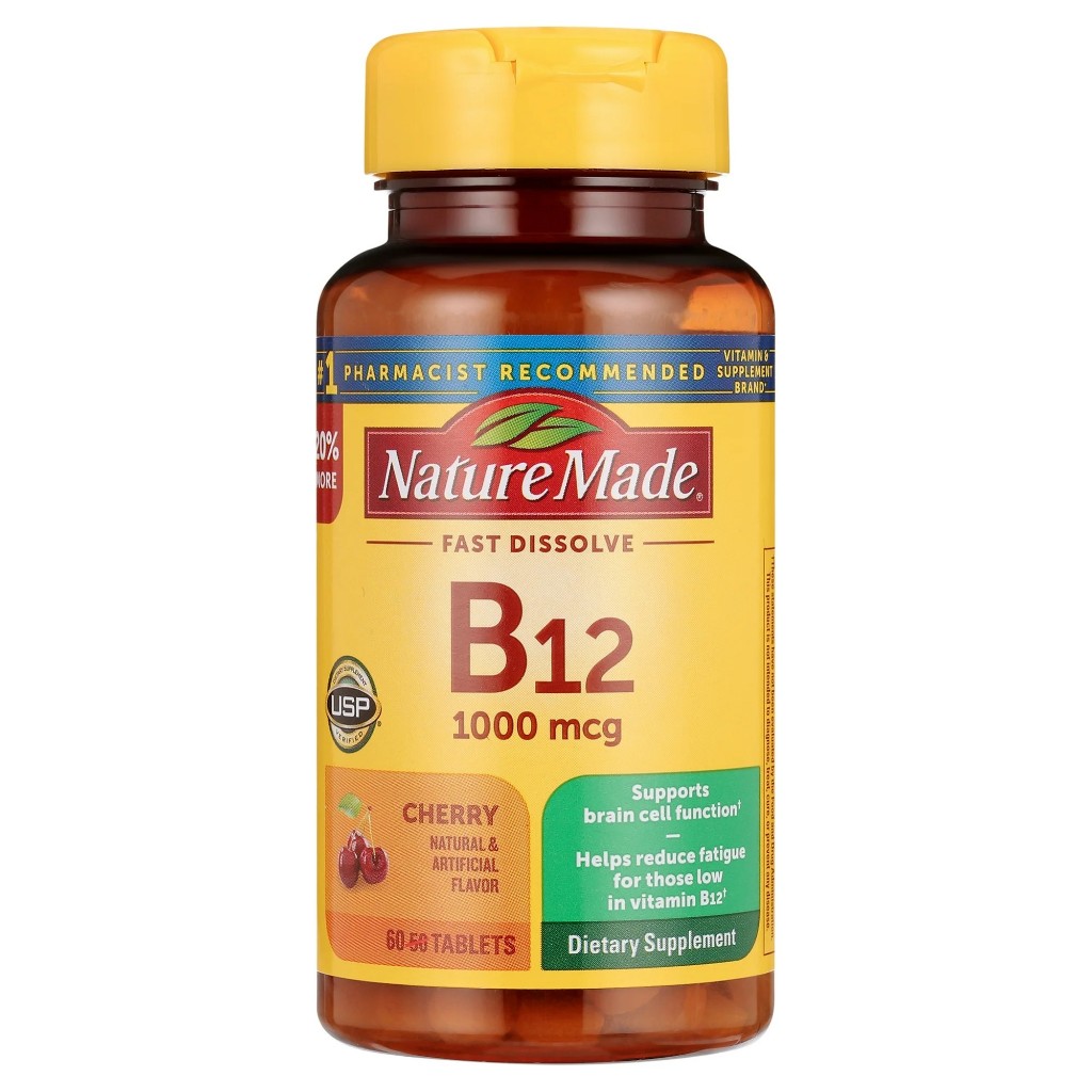 Nature Made Vitamin B12 1000 mcg ขนาด 60 เม็ด