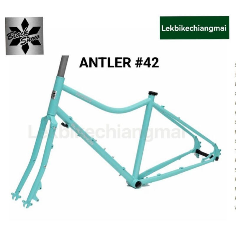 Blacksnow Frame Set Antler Size 42 Blue