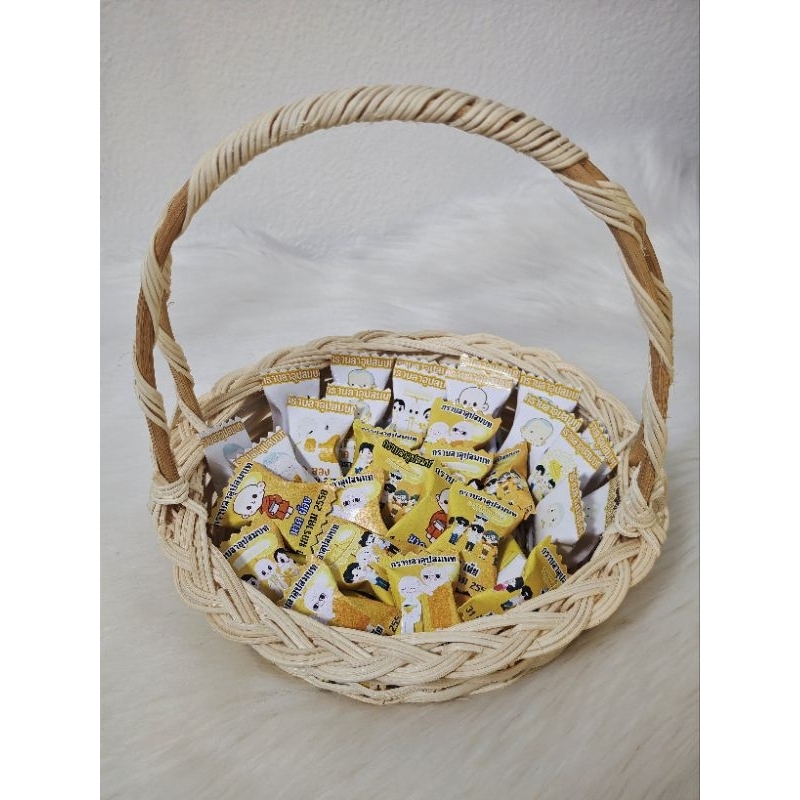 กระดาษสติกเกอร์ พับเหรียญโปรยทาน ลูกอมจิ๋ว ชุด 100 ชิ้น ( แก้ไขรายละเอียดได้ค่ะ ) หากไม่ทักมา จะเขียนแค่ กราบลาอุปสมบท - รูปที่ 4