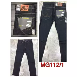 กางเกงยีนส์ขายาว ผู้ชาย MG112 เป้าแบบซิป ผ้ายืด