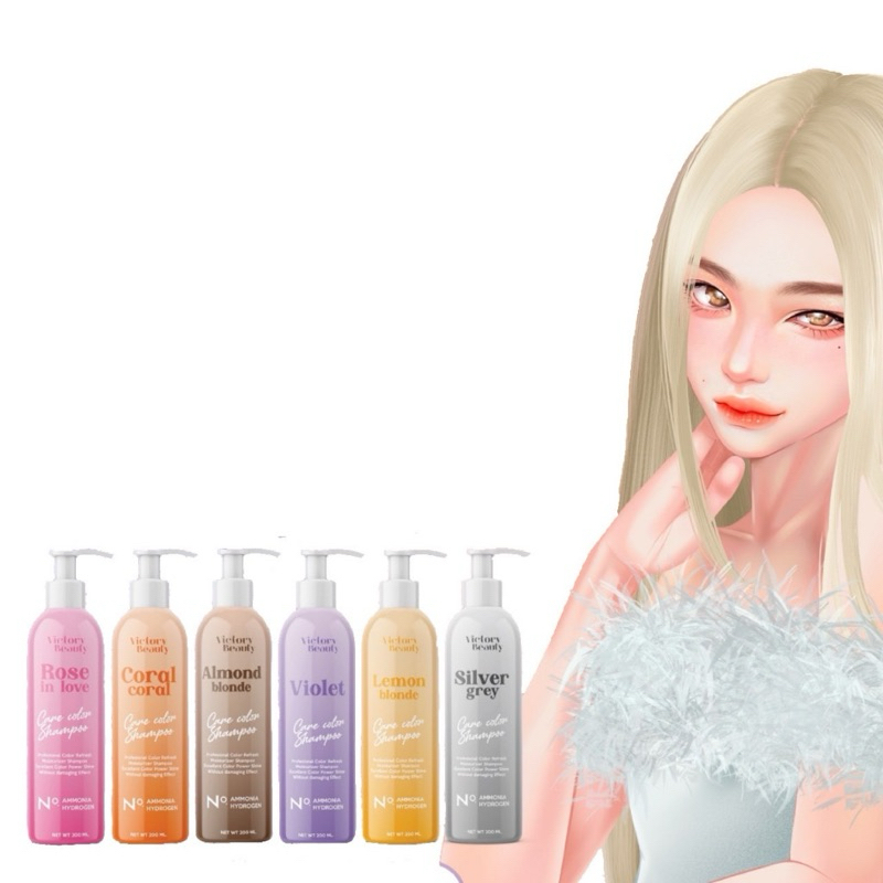 Victory Beauty  💜 แชมพูล็อคสีผม Victory Beauty 6 เฉดสี ยิ่งสระ ยิ่งสวย ล็อคสีไม่มีหลุด สูตรจากประเทศ