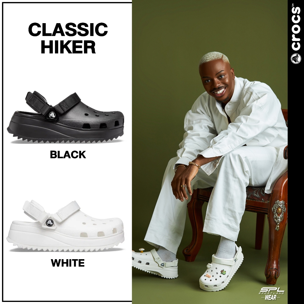 [ลด30% เก็บโค้ด 11XTRA30] Crocs รองเท้าแตะ ส้นหยัก CR UX CS Hiker Clog 206772-060 / 206772-143 (2990)[Sportlandwear]