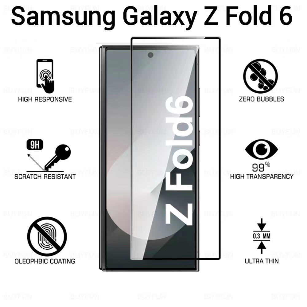 Galaxy Z Fold 7/Galaxy Z Fold 6ตรงรุ่น(พร้อมส่งในไทย)ฟิล์มกระจกเต็มจอSamsung Galaxy Z Fold 6