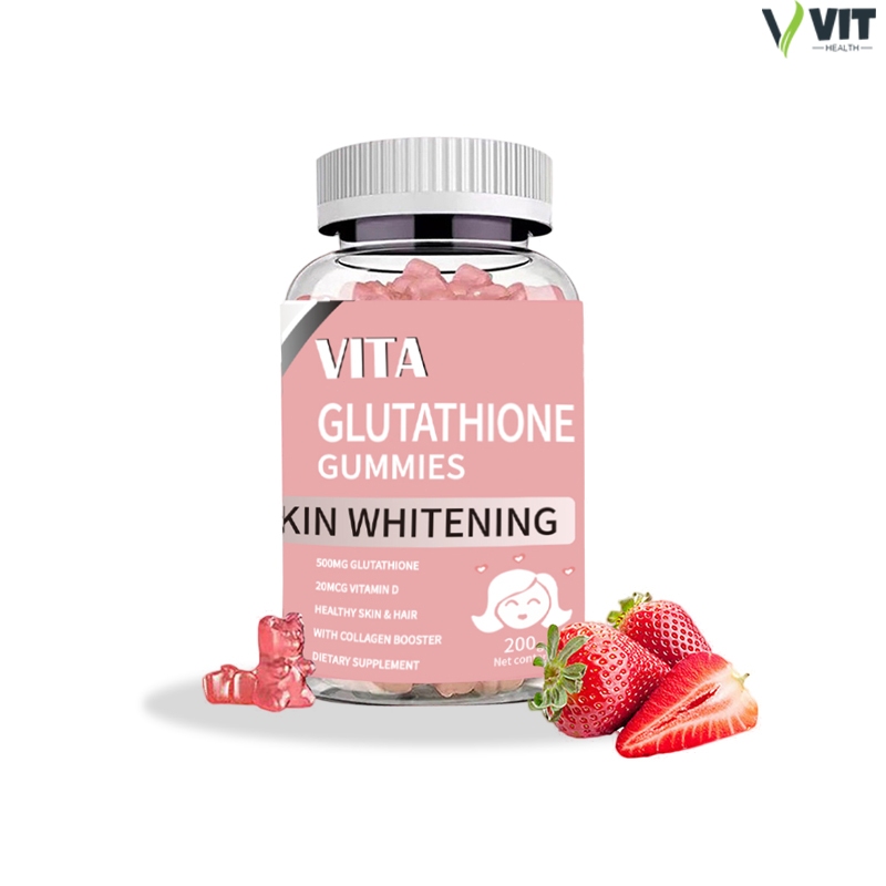 (60 เม็ด) VITA Glutathione Gummy Supplementคอลลาเจน ผิวหมองคล้ำ อาหารเสริมวิตามินซี ไวท์เทนนิ่ง ปรับสีผิวกระจ่างใส