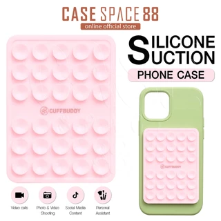 CUFFCaseBuddy Premium Silicone Suction Phone Case แผ่นซิลิโคนแปะมือถือรุ่นใหม่ แผ่นหนา ติดแน่นกว่าเดิม ไม่ต้องใช้กาว