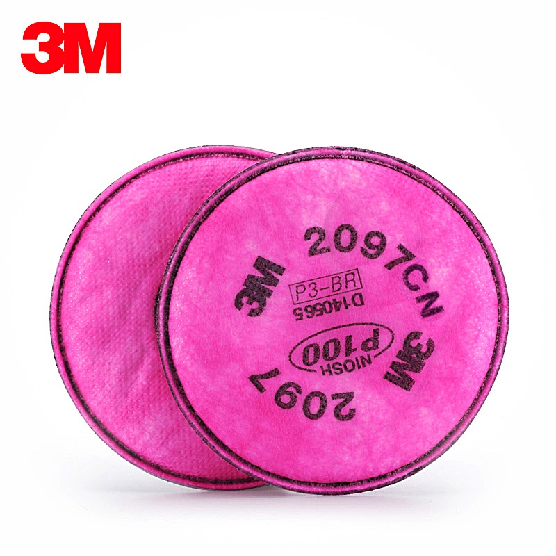 3M2097 Filter P100 แผ่นกรองฝุ่นละออง เสริมคาร์บอน