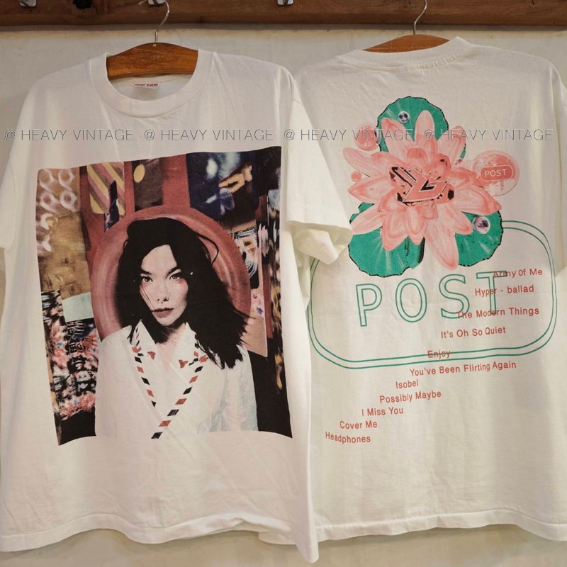 BJoRK  Post Album made in USA เสื้อโปรโมท อัลบั้ม วงร๊อค วินเทจ heavy vintage shirt