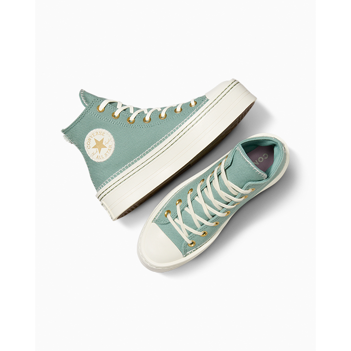 CONVERSE รองเท้าผ้าใบ รุ่น CTAS MODERN LIFT STITCH SICH HI GREEN A07547CF_U4GNXX
