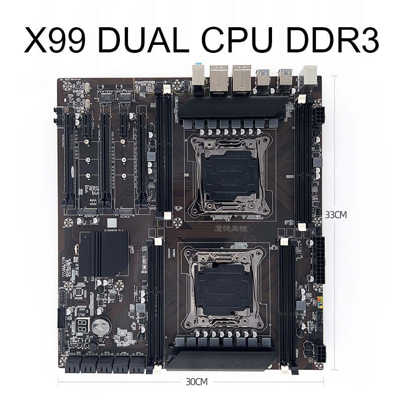 เมนบอร์ด KLLISRE X99 DDR3 DUAL CPU E-ATX LGA 2011-3 WORKSTATION SERVER MAINBOARD MOTHERBOARD XEON ราคา ถูกที่สุด ดีลบีเคเค แกลเลอรีภาพที่ 3