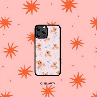 เคสไอโฟนลายน้องหมีแบรนด์ inajam Collection Wedding teddy bea…