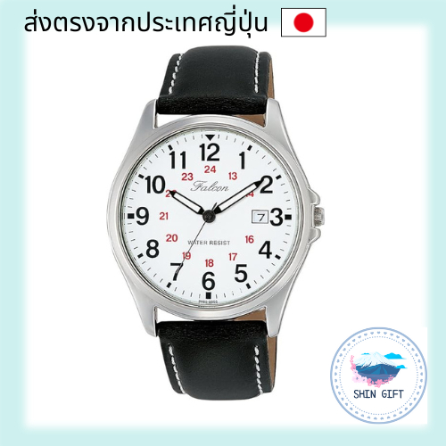 CITIZEN watch analogue, waterproof, date, leather belt D026-304 Men's white direct from japan