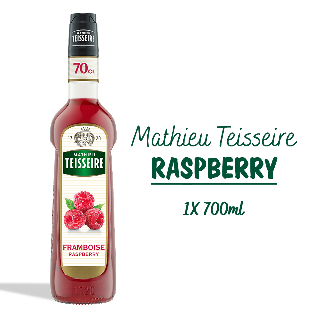 Mathieu Teisseire น้ำเชื่อมกลิ่นราสเบอร์รี 700มล. | Mathieu Teisseire Raspberry Syrup