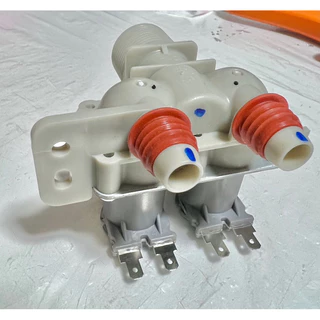 วาล์วน้ำเข้าเครื่องซักผ้าแอลจี2ทาง แท้(โซลินอยด์ขาว12V.),(โซลินอยด์สีน้ำเงิน12V.),(โซลินอยด์เทา220V.)อะไหล่เครื่องซักผ้า
