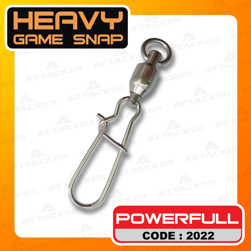 กิ๊ฟตกปลา ATTACKER HEAVY GAME SNAP POWERFULL 2022 กิ๊ป ลูกหมุน ทุ่นชิงหลิว กิ๊ฟเหยื่อปลอม กิ๊ฟก้านยาว กิ๊ฟตกปลา