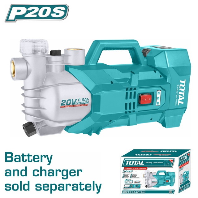 TOTAL ปั้มน้ำแบตเตอรี่ไร้สาย20V. 180w. รุ่น TGWPLI201801