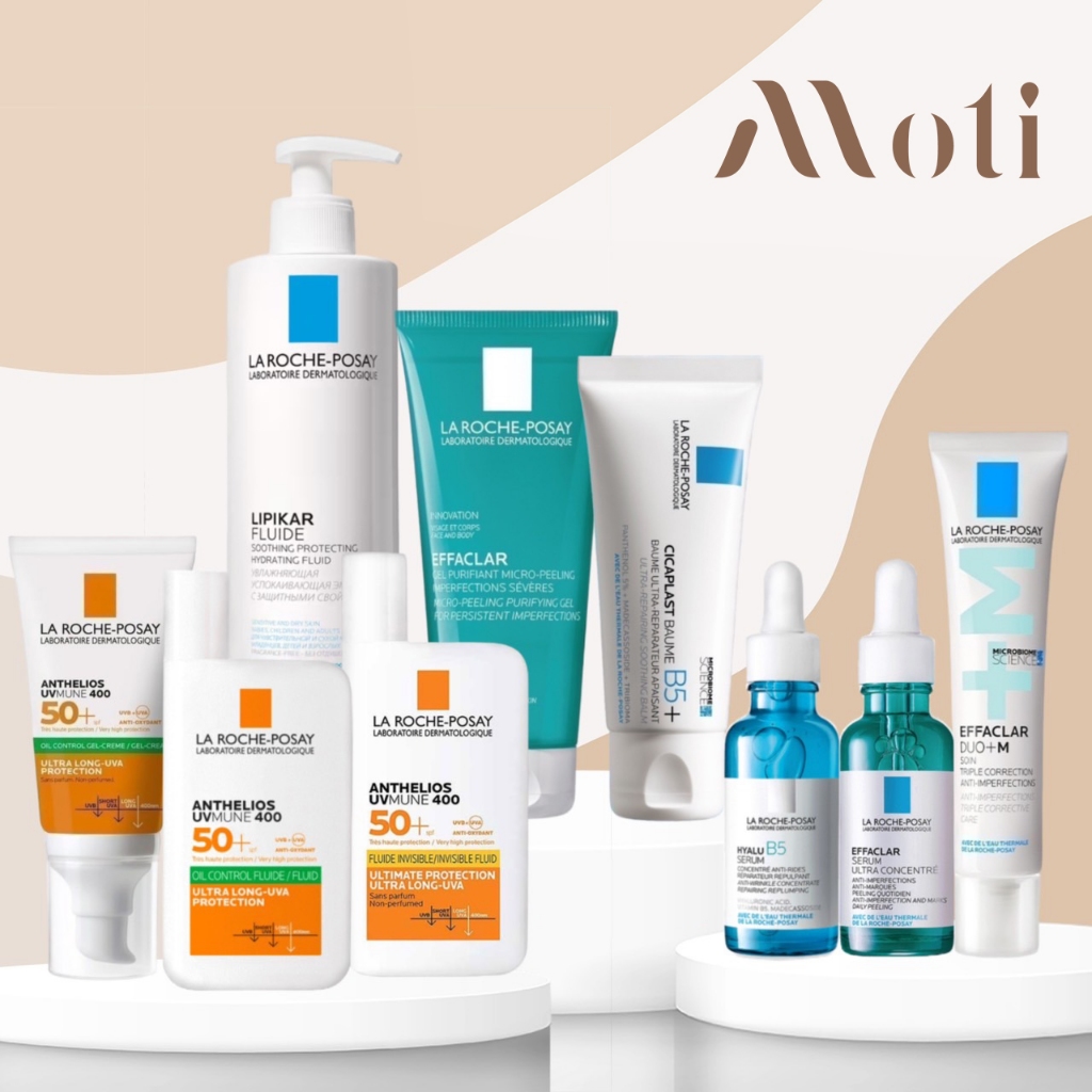 La Roche-Posay Anthelios UVMUNE400 Oil Control SPF50+ /ลาโรช HYALU B5 Serum/ Laroche Lipikar Fluid