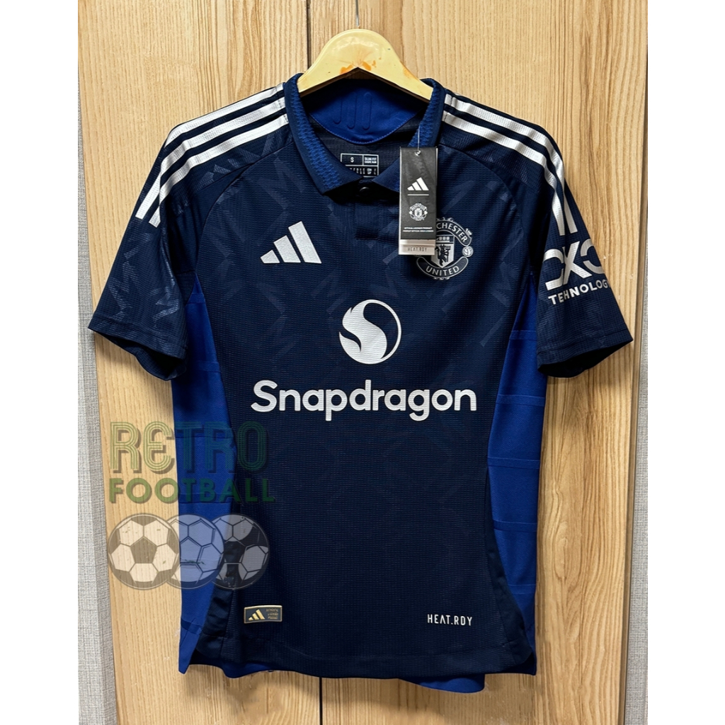 เสื้อฟุตบอล แมนยู Away ชุดเยือน PLAYER เกรดนักเตะ ปี 24/25 เสื้อเปล่าฟลูออฟชั่นEPL ชื่อเบอร์นักเตะครบทุกคน