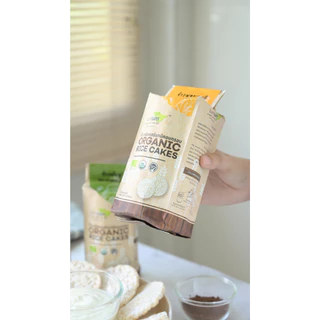 LUMLUM Organic Jasmin Brown Rice Cake ข้าวพอง ข้าวกล้อง หอมมะลิ อบกรอบ ออร์แกนิค 100 g.