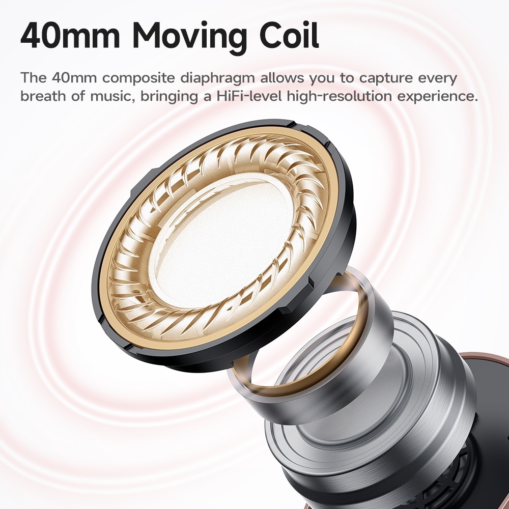 HOCO W35 Max หูฟังบลูทูธแบบครอบหู BT 5.3 Wireless Headphones มีไมโครโฟน ใช้งานได้นานยิ่ืงขึ้น  รองรับ Aux 3.5mm./TF card