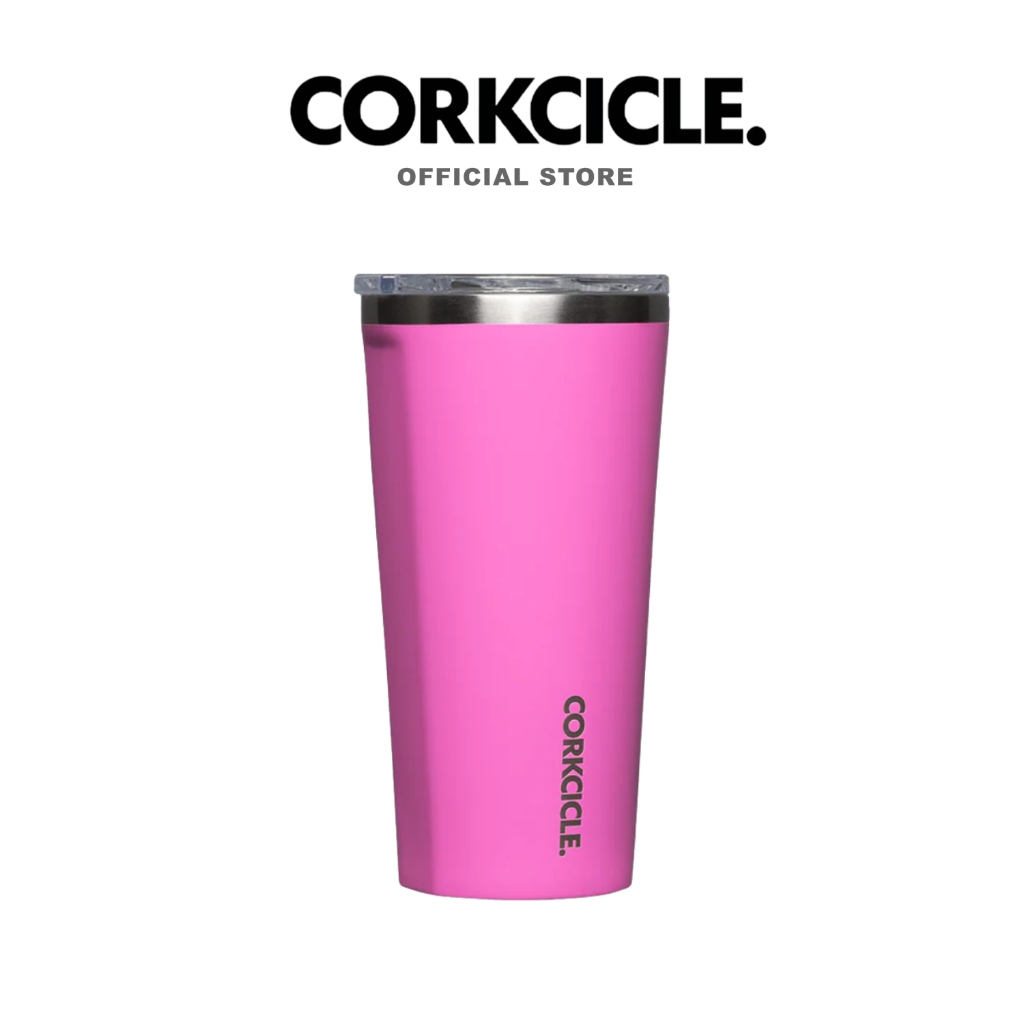 Corkcicle กระบอกน้ำ 16 oz (475 ml) Tumbler | Miami Pink ชมพู | Keeps Cold เก็บเย็น 9hrs | แก้วพกพา ขวดน้ําพกพา