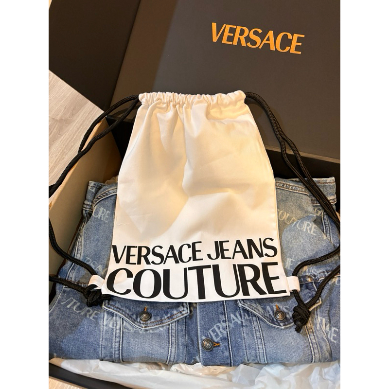 ถุงผ้า versace สีขาว