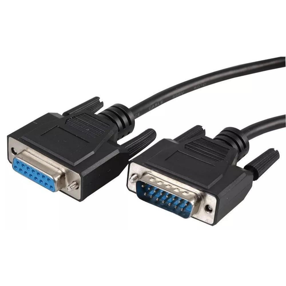 สาย DB15 15 Pin Male to Female 10M Connector Extension Cable Cord Black