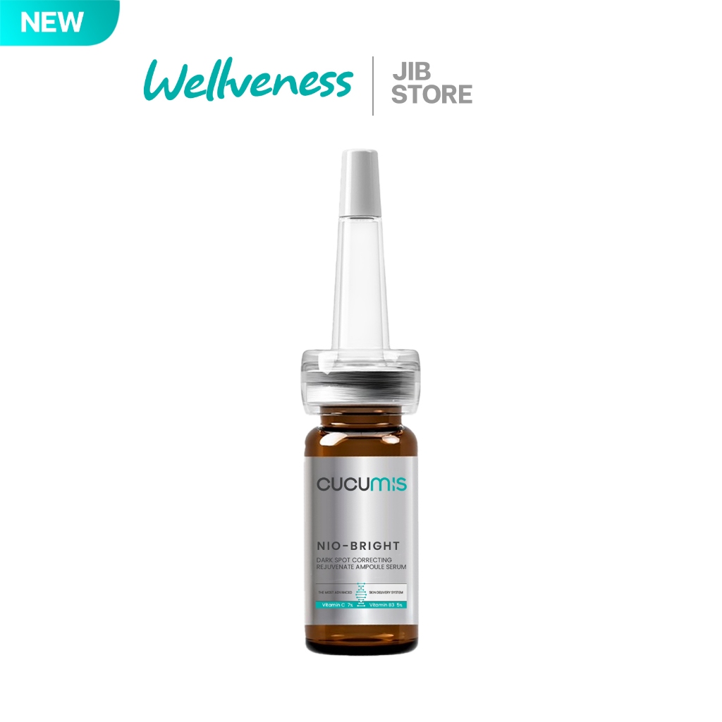 Wellveness แอมพูลเซรั่ม VitC เข้มข้น 7% นีโอไบร์ท cucumis บำรุงผิวหน้า กระจ่างใส ลดจุดด่างดำ