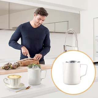 360ml/600ml เหยือกตีฟองนม ถ้วยตีฟองนม พิชเชอร์ ถ้วยตีฟองนม สแตนเลส Stainless Milk Pitcher สเตนเลส304