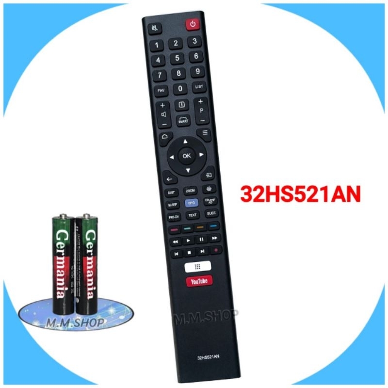 รีโมททีวี LCD/LED   รุ่น 32HS521AN, 43HS521AN, 55RS543AN