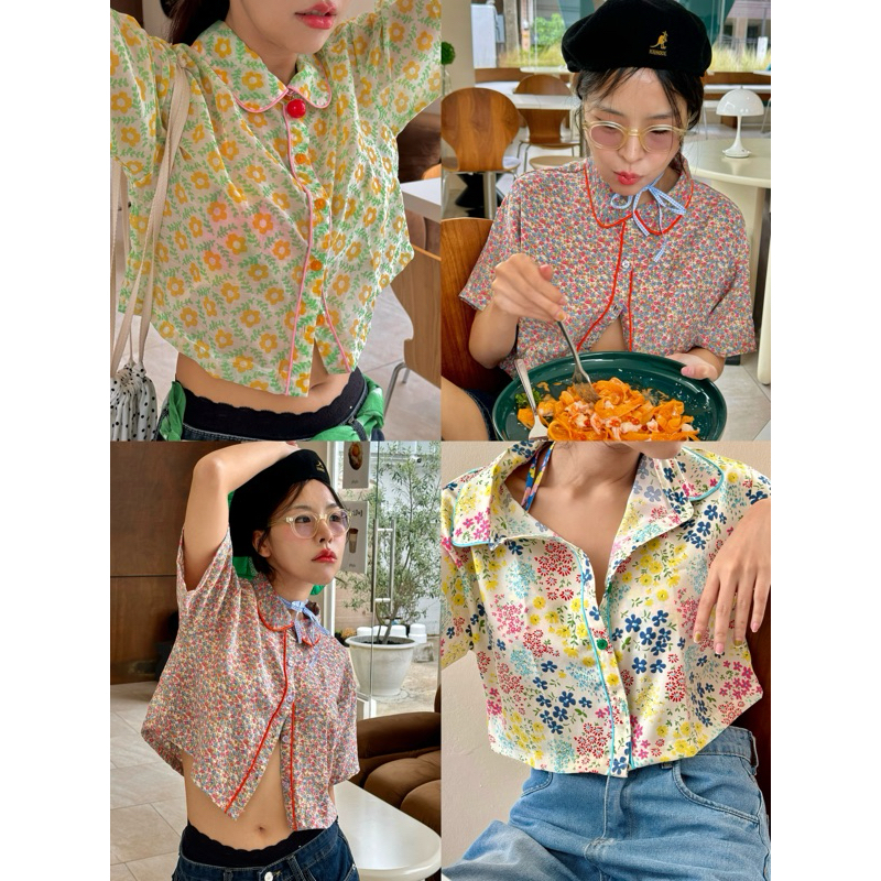 BALLADS chewed bubblegum เสื้อครอปเชิ้ต