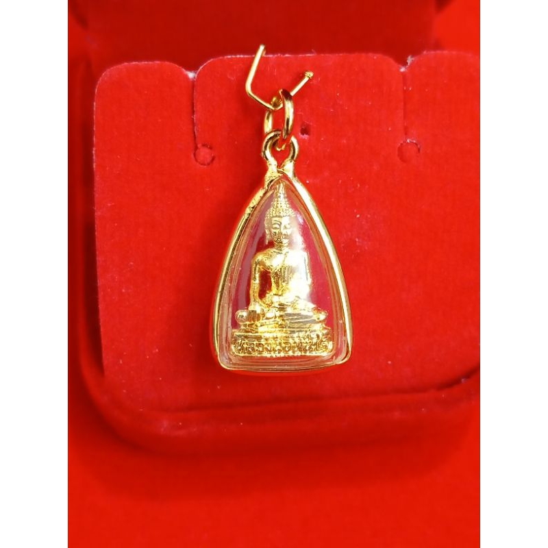 จี้หลวงพ่อโสธร วัดโสธรวราราม " พิมเล็ก " กรอบแวววาว สวยมาก จี้พระหุ้มทอง ไม่ลอกไม่ดำ คุณภาพ