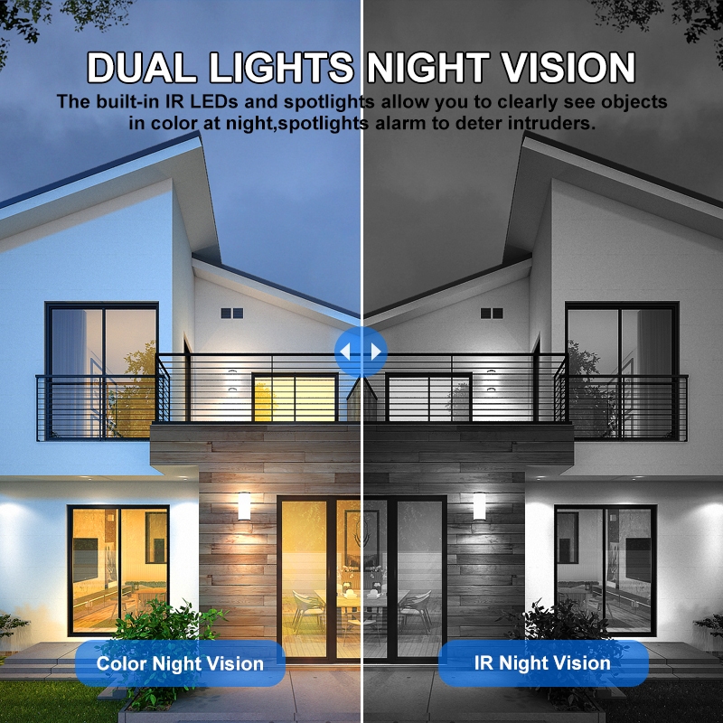 4G /WIFI Camera 12MP 6K 18LED Solar Cell กล้องวงจรปิด โซลาร์เซลล์ ความละเอียด12ล้านพิกเซล กล้อง2เลนส์3จอ คุยโต้ตอบ