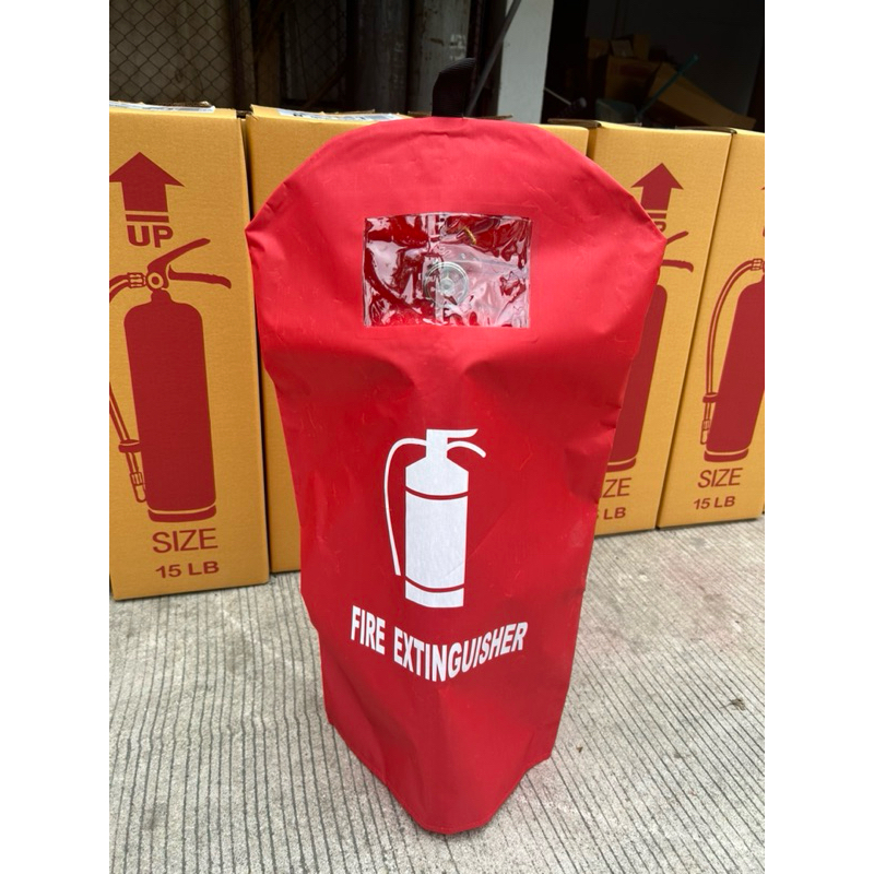 ถุงคลุมถังดับเพลิงอย่างดี Fire extinguisher cover bag คลุมถังได้ทุกขนาด 10,15, และ 20 ปอนด์ ผ้าป้องกันน้ำ ฝุ่น