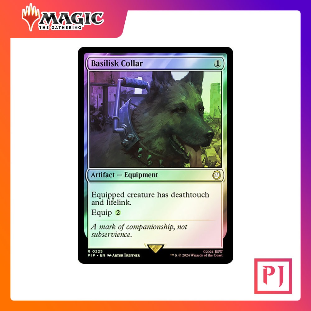 [MTG] Basilisk Collar [PIP] [ARTIFACT] [RARE] [FOIL] [ENG] (การ์ดเมจิค / Magic the Gathering)