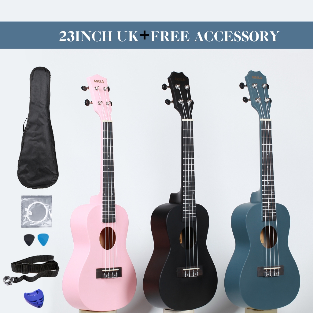 [Local shipment]Affordable High quality UKULELE concert 23inch color Ukelele with Bag ACC